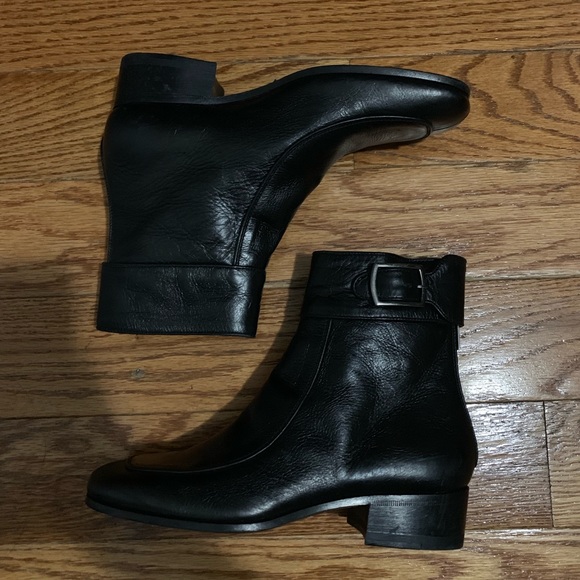 Saint Laurent miles washed leather boots - Picture 2 of 6